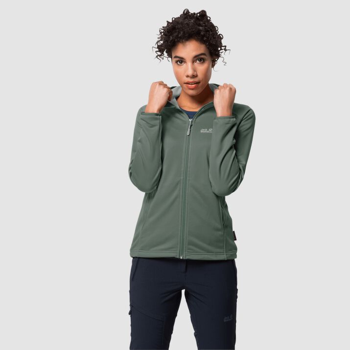 Chamarra Polar Jack Wolfskin Star Mujer Verdes Mexico-9451381